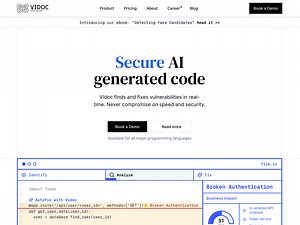 Vidoc Security Lab Landing Page Redesign