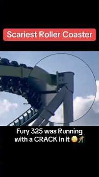 Scariest Roller Coaster Moments - Fury 325 at Carowinds was Running with a CRACK in it #fyp #viral