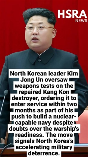 Kim Jong Un Tests Kang Kon Destroyer | North Korea Expands Nuclear Navy #shorts #breakingnews