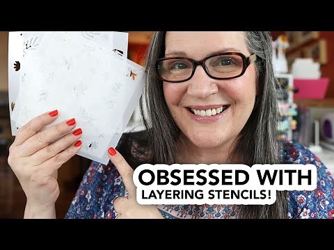 OBSESSED with layering stencils! SO easy to make gorgeous cards!
