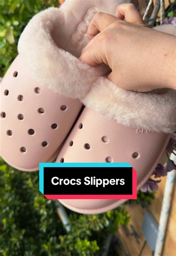 Over 50% off and free delivery 😱🌸🤍 #crocs #crocsfuzzscuff #crocslippers #tiktokmademebuyit #springsale