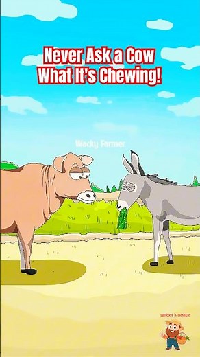 Never Ask a Cow What It's Chewing! 🐄💀 (Wait For The End) #shorts