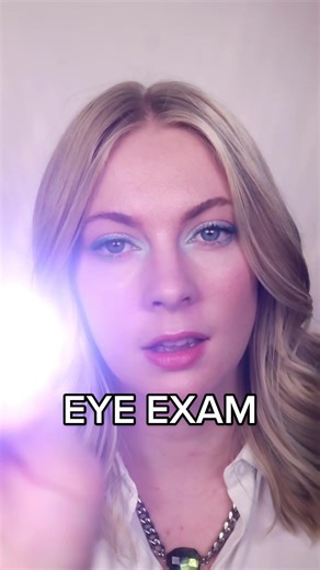 Relaxing Eye Exam with Light Triggers for ASMR Sleep Tingles
