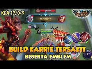 BUILD KARRIE TERSAKIT 2021 - TUTORIAL KARRIE MOBILE LEGENDS