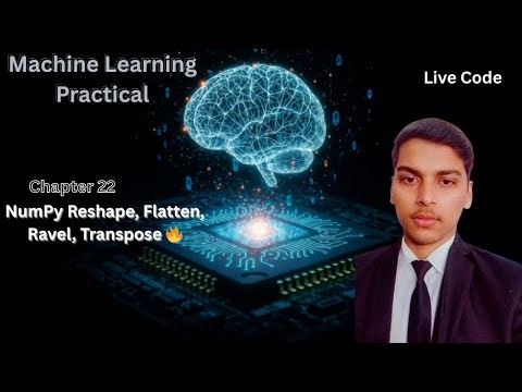 NumPy Reshape, Flatten, Ravel, Transpose 🔥 | Chapter 22 | Array Shape Mastery in Python (Hindi)