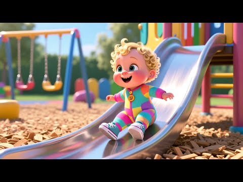 Playground Slide Adventure 🛝✨ | Kids Outdoor & Learning Video | Fun Preschool Adventure