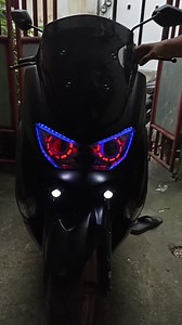 17K views · 199 reactions | Nmax v2 fingerprint keyless & DEMON eye with Bluetooth Running lights | Creative Moto Works • Milbz • | Facebook