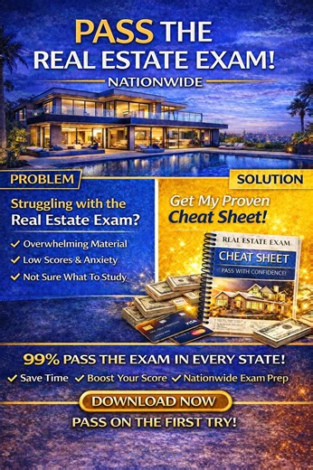 Real Estate Exam Prep | 99% Pass the Exam First Try | Real Estate License Study Guide PDF | Instant Download - Etsy