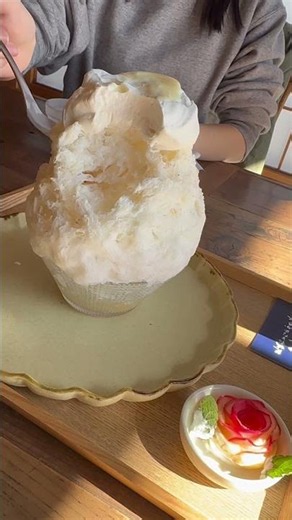 High-end shaved ice from Kasama, Ibaraki Prefecture2🍧茨城県笠間の高級かき氷🍧 #kasama #ibaraki #kakigori #shorts