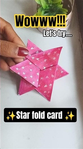 diy_star fold card 🎄 ✨#trendingshorts #viralshort #shortsfeed#funny#diy#comedy‪@Createwith_ayra‬