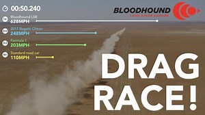 48K views · 315 reactions | Ever wondered just how Bloodhound LSR stacks up against other fast cars? ️ For fun we crunched the numbers and pitted them side by side on the desert  The speeds are the most accurate we could find and no, they don't account for traction, tyres, etc, but you get the idea.... Imagine how she's going to run when we add the monopropellant rocket! | The Bloodhound Project | Facebook