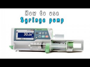 How to use Syringe pump | Anesthesia Tech