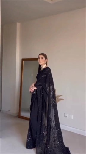 Black Saree Wedding Collection & Trending Pakistani Outfits
