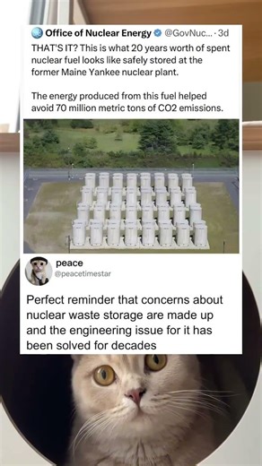 What decades of nuclear waste looks like