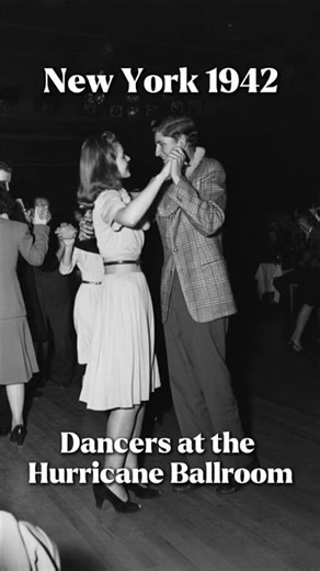 Couple Dancing at Hurricane Ballroom, 1942 — Colorized Archival Photo