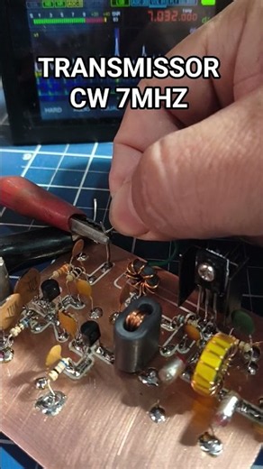 Transmissor CW 7MHz #qrp #hamradio #7mhz #homebrew #diy
