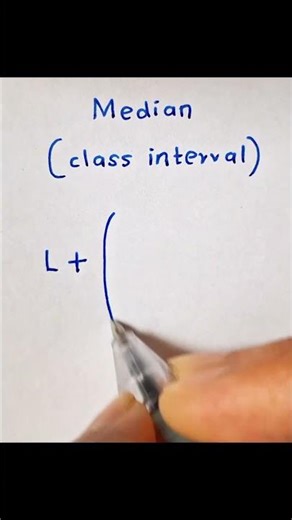 Median Class interval formula
