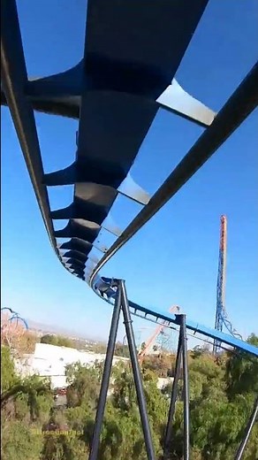 Batman The Ride Roller Coaster On-Ride Front Seat (4K POV) Six Flags Magic Mountain
