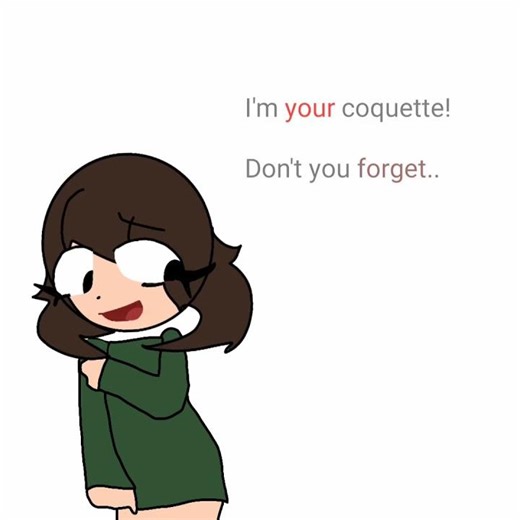 I'm your coquette (Mini lip sync and blink test)