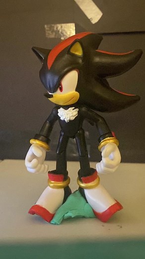 Super sonic vs shadow #sonicthehedgehog #sonic #sonicjakkspacific #stopmotion #funny