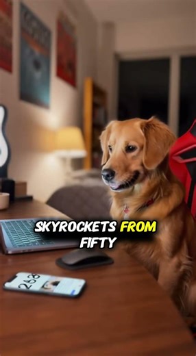 This Dog Started a YouTube Channel! 🐕📱 #shorts #animals #dog