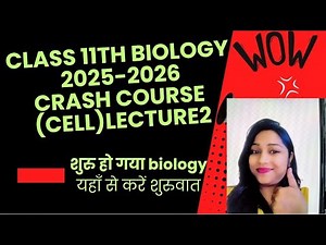 Class 11th biology live Class 2026/ Class 11th biology crash course lecture 2