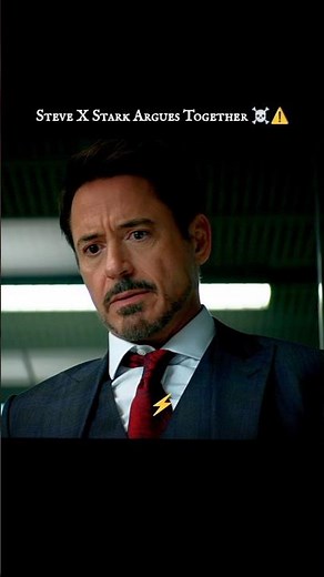 Steve Rogers X Tony Stark Argue Together ☠️⚠️