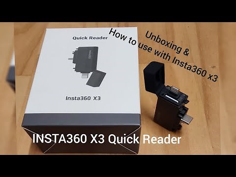 Insta360 X3 Quick Reader | Unboxing | Quick Tutorial | How to use with Insta360 X3 and mobile device