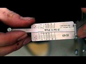 Lishi old VW HU49 2 in 1 auto pick and decoder operation