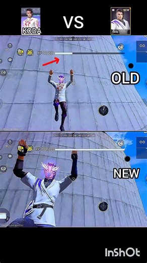 Old Koda vs new Koda ability test 😱🥇 #freefire