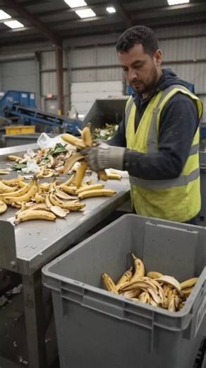 How Banana Peels Turn Into Organic Fertilizer 🍌🌱 #OrganicFertilizer #BananaPeels #Recycling