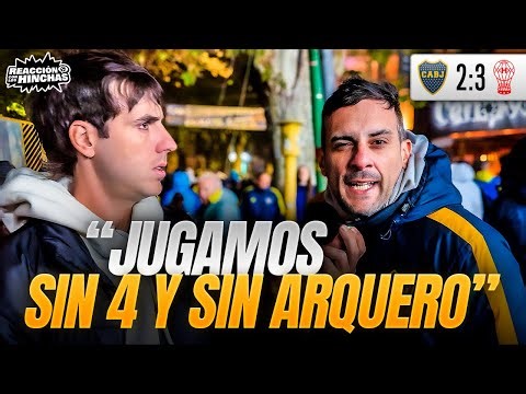 REACCIÓN CON LOS HINCHAS / BOCA 2-3 HURACÁN 