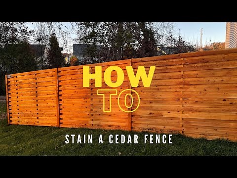 How To Stain a Cedar Fence (Ready Seal Stain)