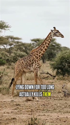 The Strange Way Giraffes Sleep #shorts