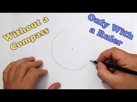 How To Draw a Circle with just a Ruler | Without a Compass