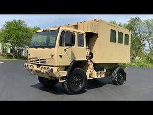 2003 Stewart & Stevenson LMTV M1079A1 2 1 / 2 Ton 4X4 Camper Truck With Winch