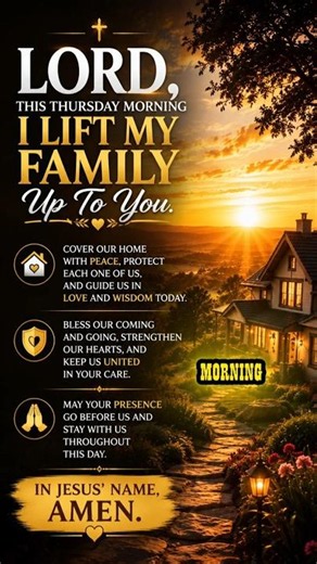Prayer for Family #ThursdayMorningPrayer #FamilyPrayer