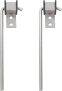 Elifenceter Stainless Steel 10" Long Exhaust Hanger Rod, 3/8" 9mm Thick Rod w/Mount Bracket