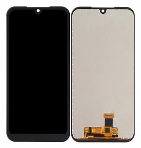 LCD with Touch Screen for LG K31 - Silver (display glass combo folder)