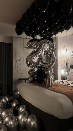 Elegant Black & Silver Birthday Decor Ideas