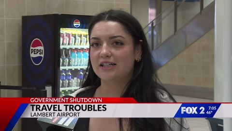 Government shutdown disrupts flights at Lambert airport
