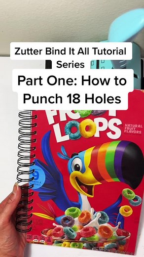 Zutter Bind It All Tutorial Series: Part One - How to Punch 18 Holes