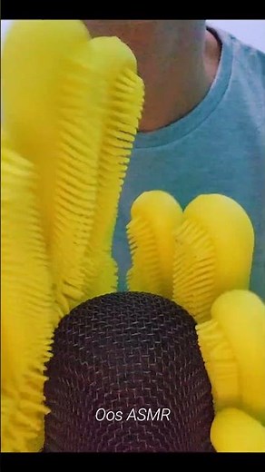 ASMR - Microphone Scratching With Yellow Gloves