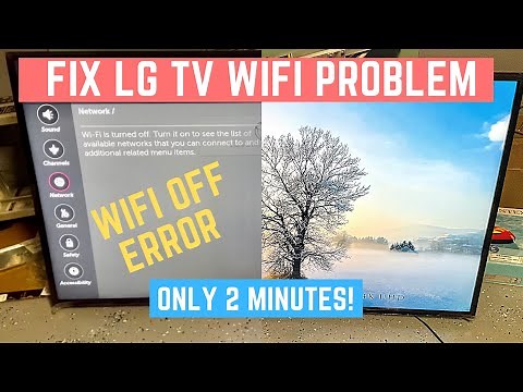 Fix LG TV WiFi Off / Intermittent Error in 2 Minutes! (UJ, UK, etc)