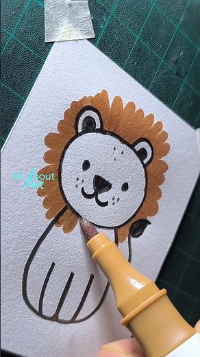 how to draw a lion king