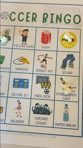 Free World Cup Soccer Bingo Game Cards