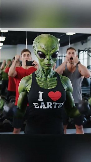 Alien Bodybuilder’s Insane Gym ASMR Workout! 💪👽