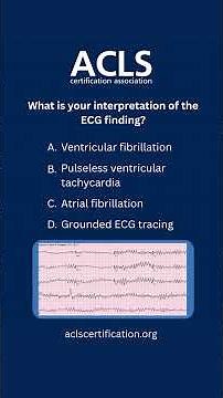 ACLS Practice Test Question 2 Answer Key #acls #reels #practicetest