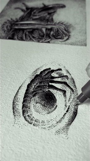 A few drawings inspired by the movie 'Alien'