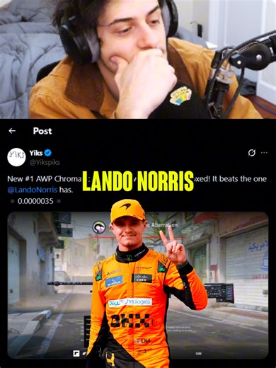 Lando Norris Loses Lead in Counter-Strike Match